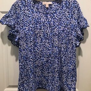Price Drop! Michael Kors Mixed Floral Blouse.